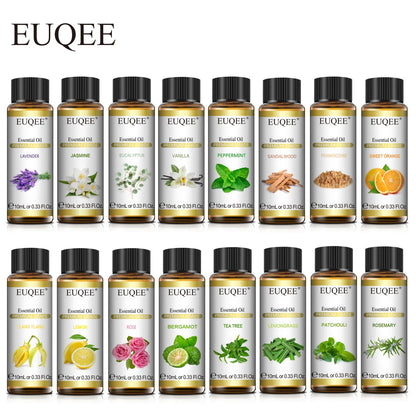 Experience Pure Bliss with 10ml Natural Plant Essential Oils – Lavender, Jasmine, Eucalyptus, and Vanilla for Diffusers and Humidifiers